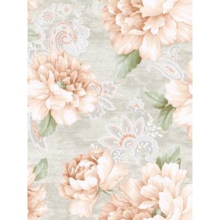 Seabrook Designs GL30708 Galia Acrylic Coated Floral Wallpaper